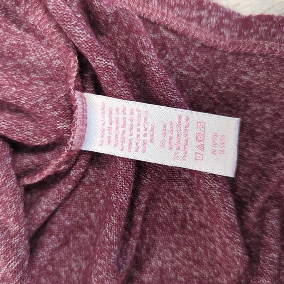 Justice Girls XL Striped Tie Dye Knotted Long Sleeve Shirt Top Purple White - Picture 7 of 7